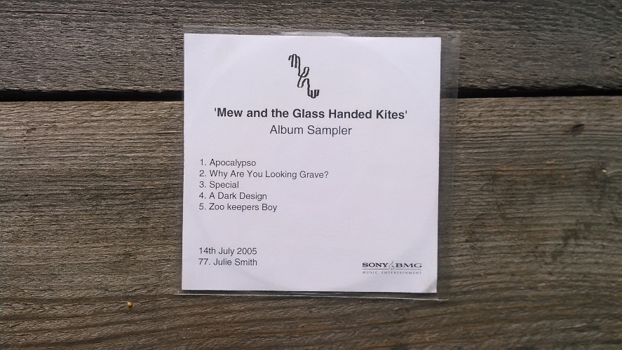 Mew – and the Glass Handed Kites (Album Sampler) Records packaged in clear pvc wallet with trackli