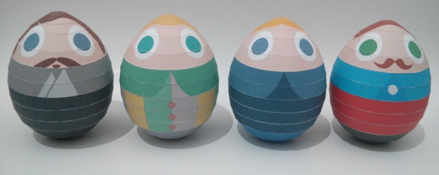 Have just done paper craft version of “Egg Portrait”.. eggs portrait