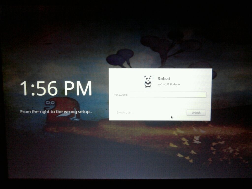 I just finished a dual boot install on my laptop and when I went to log in, I noticed the time 🙂 