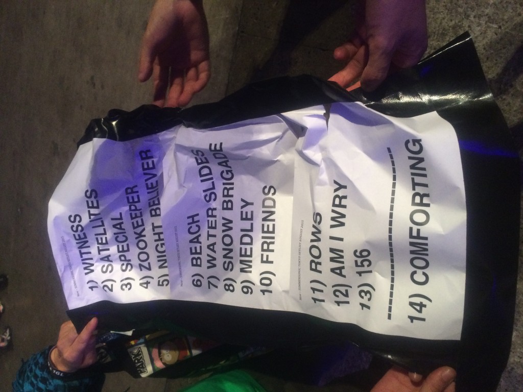 Here is the setlist @ Summer Sonic, Tokyo! IMG_1973-1
